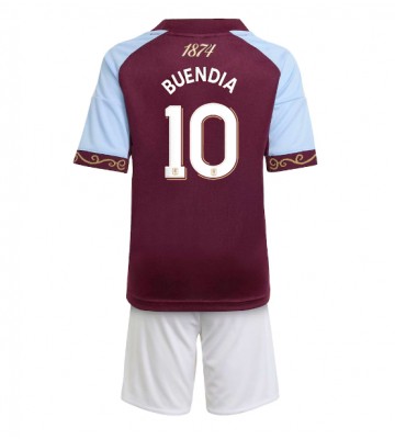 Aston Villa Emiliano Buendia #10 Hemmatröja Barn 2025-26 Kortärmad (+ Korta byxor)